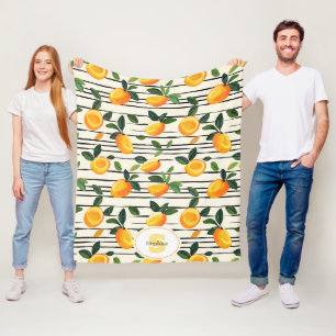Cobertor De Velo Padrão de Manga de Aquarela com Folhas Verdes