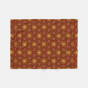 Cobertor De Velo Padrão de Masala Amarelo Espicão Amarelo