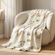 Padrão de menina boho com flores silvestres, caval