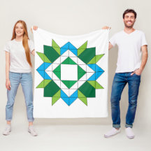 Padrão de Mosaico de Estrela de Colcha Geométrica