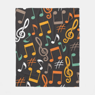 Cobertor De Velo Padrão de música