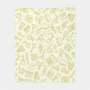 Cobertor De Velo Padrão de música