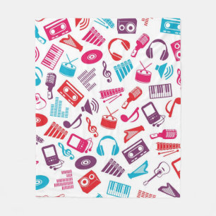 Cobertor De Velo Padrão de música