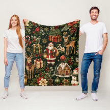 Padrão de Natal de Luxo Vintage Feriado