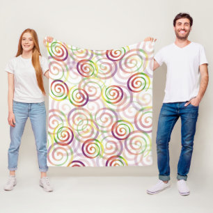 Cobertor De Velo Padrão de Natal do Arco-Íris Bonito