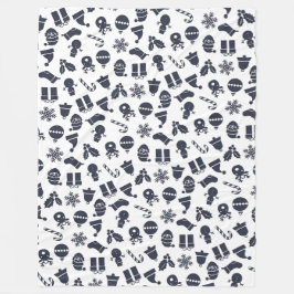 Cobertor De Velo Padrão de Natal Moderno sem Olhos