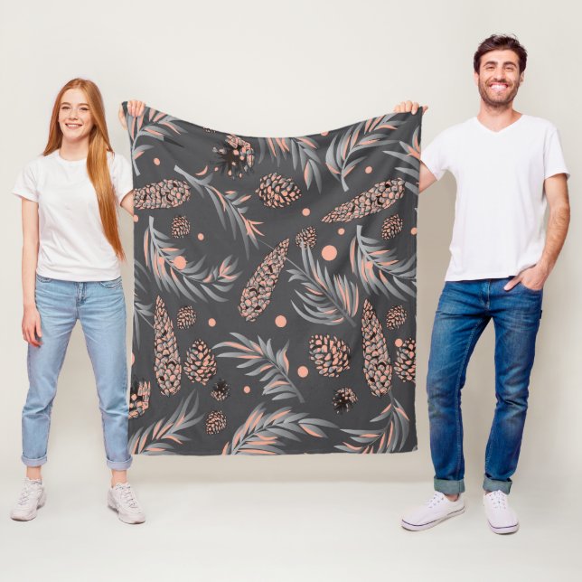 Cobertor De Velo Padrão de Natal, Pine Snow (In Situ)