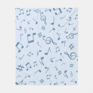 Cobertor De Velo Padrão de notas de música