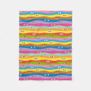 Cobertor De Velo Padrão de olhos juntos