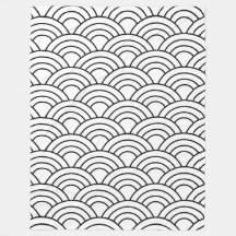 Padrão de onda preto e branco