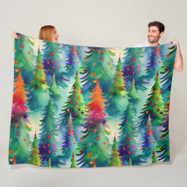 Cobertor De Velo Padrão de pinheiro da árvore de Natal