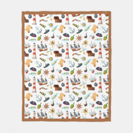 Cobertor De Velo Padrão de Pirata Perfeito