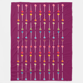 Cobertor De Velo Padrão de Ponto Retroativo Colorido Jogar Bla Flee