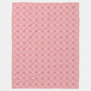 Cobertor De Velo Padrão de Pontos Rosa em Aquarela