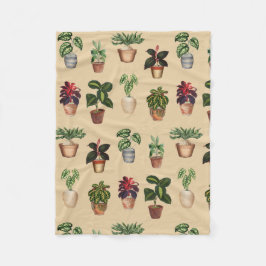 Cobertor De Velo Padrão de Potes Terracotta de Plantas Potentes de 