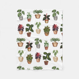 Cobertor De Velo Padrão de Potes Terracotta de Plantas Potentes de