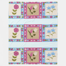 Cobertor De Velo Padrão de quadrados com estrutura flexível