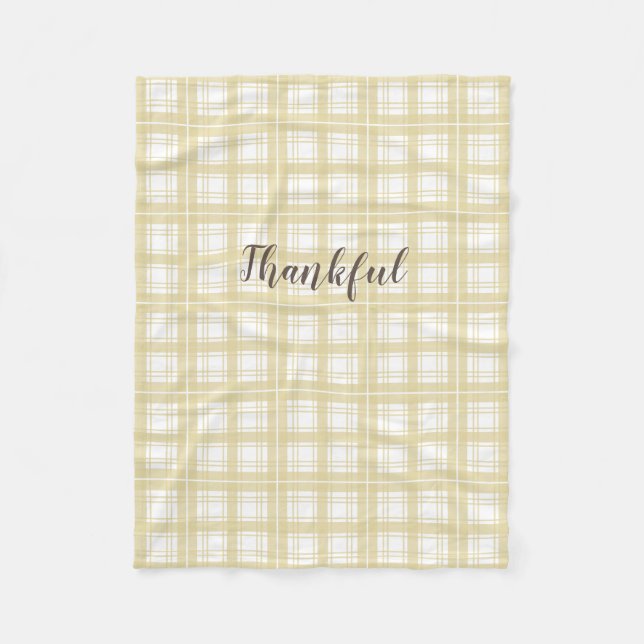 Cobertor De Velo padrão de queda de tartan neutro (Frente)