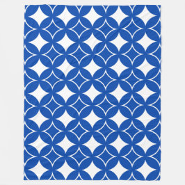 Cobertor De Velo Padrão de remessa azul e branco