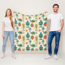 Padrão de retrorobôs coloridos