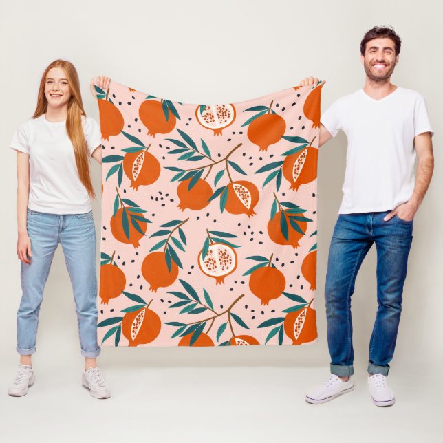 Cobertor De Velo Padrão de romã colorida (In Situ)