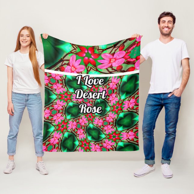 Cobertor De Velo Padrão de Rosa do deserto bonito (In Situ)