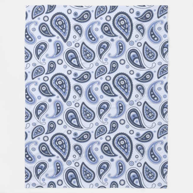 Cobertor De Velo Padrão de salto azul (Frente)