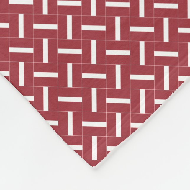 Cobertor De Velo Padrão de Sinalizador de Patchwork Latvia (Quina)