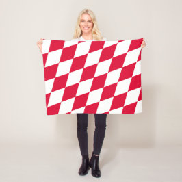 Cobertor De Velo Padrão de Sinalizador do Diamante da Baviera Verme