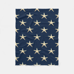 Cobertor De Velo Padrão de Starfish no fundo sólido