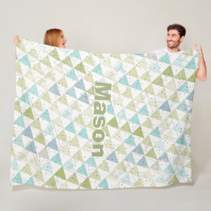 Cobertor De Velo Padrão de Teepee Moderno da Sala do Menino Persona