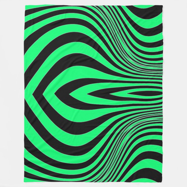 Cobertor De Velo Padrão de Textura de Impressão de Pele de Zebra (Frente)
