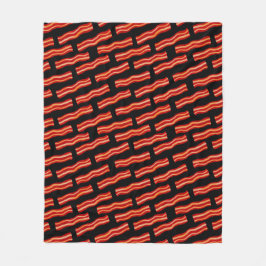 Cobertor De Velo Padrão de tiras de bacon desagradável