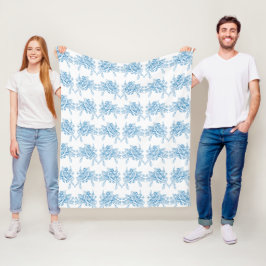 Cobertor De Velo Padrão de Toile Francês Azul