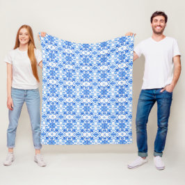 Cobertor De Velo Padrão de Toile Francês Azul