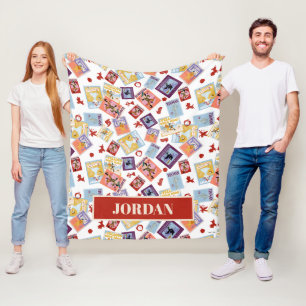 Cobertor De Velo Padrão de Toss de Impressão de Personagem do Mágic