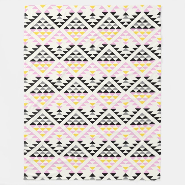 Cobertor De Velo Padrão de triângulo de Azulejos geométricos modern (Frente)