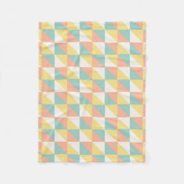 Cobertor De Velo Padrão de triângulo geométrico colorido do Abstrat