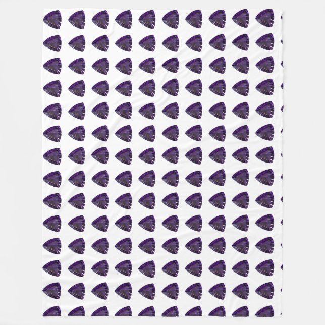 Cobertor De Velo Padrão de triângulo roxo (Frente)