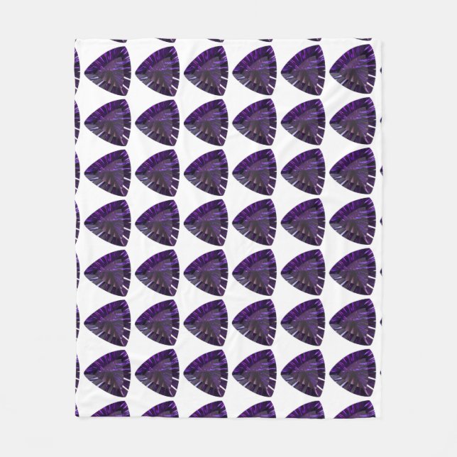 Cobertor De Velo Padrão de triângulo roxo (Frente)