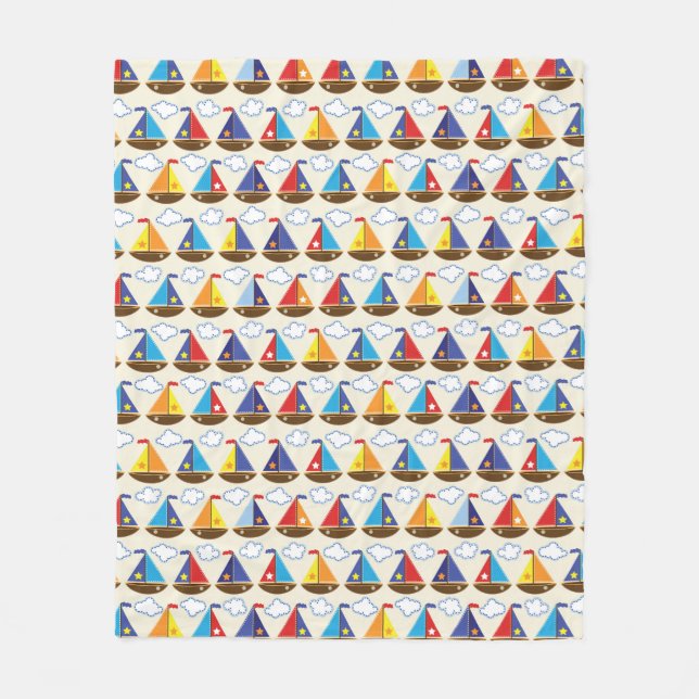 Cobertor De Velo Padrão de veleiro cúmulo 2 (Frente)