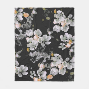 Cobertor De Velo Padrão de Vintagem Floral Sem Olhos