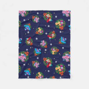 Cobertor De Velo Padrão de Wreath de Natal na Rua Sésame