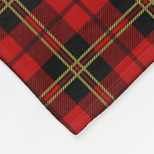 Cobertor De Velo Padrão de Xadrez do Tartan da Família Vermelha B