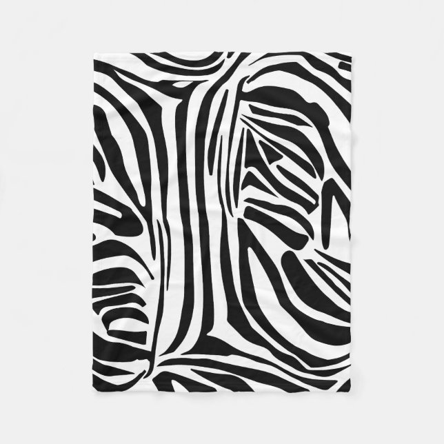 Cobertor De Velo Padrão de zebra (Frente)