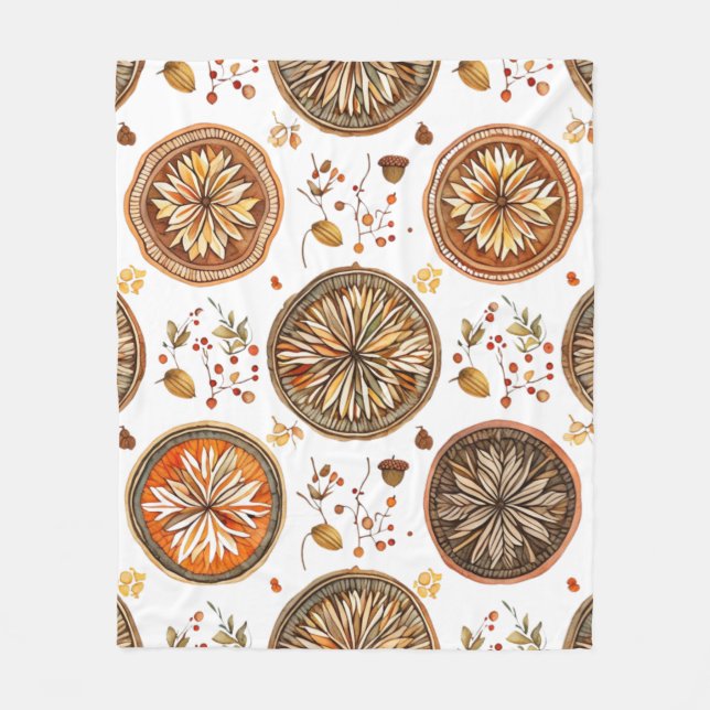 Cobertor De Velo Padrão do Autumn Mandala (Frente)