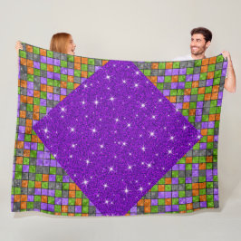 COBERTOR DE VELO PADRÃO DO CUBO DE COBERTURA VERDE PRETA, DE LARANJ