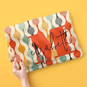 Cobertor De Velo Padrão do Groovy Retro