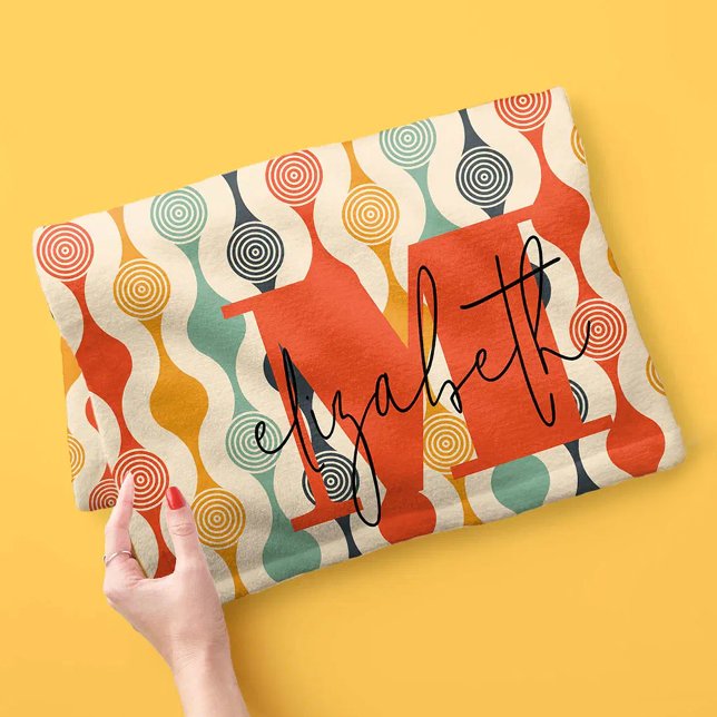 Cobertor De Velo Padrão do Groovy Retro (Criador carregado)