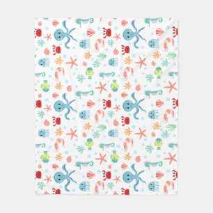 Cobertor De Velo Padrão do mundo do mar